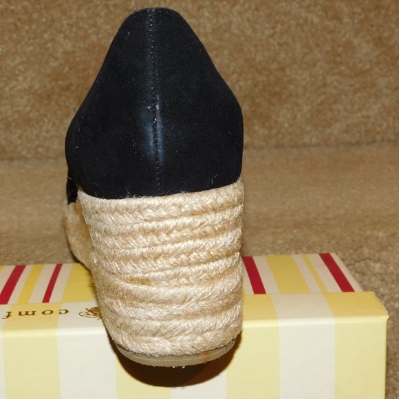 NIB $100+ Black Suede BETTYE MULLER Regina Espadrilles 9 1/2 - Picture 4 of 5